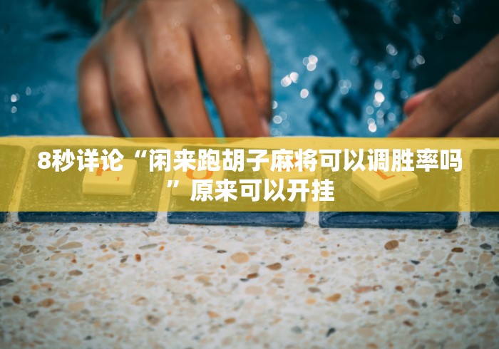 8秒详论“闲来跑胡子麻将可以调胜率吗”原来可以开挂